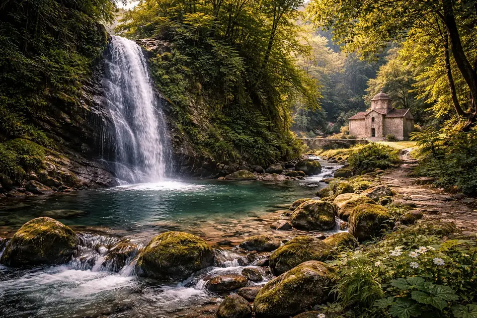 Шубарский водопад + Каманы