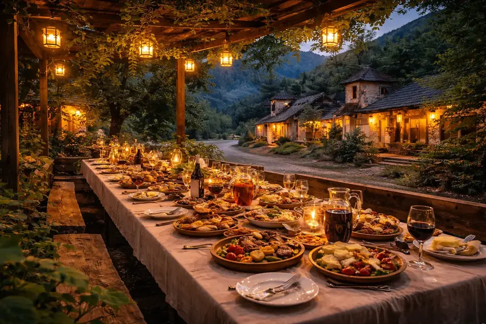 Абхазское застолье