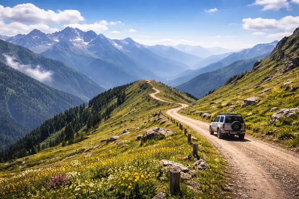 Рица + Альпийские луга + перевал Пыв