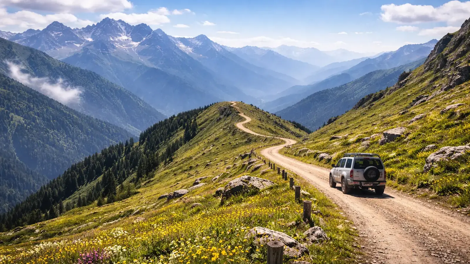 Рица + Альпийские луга + перевал Пыв