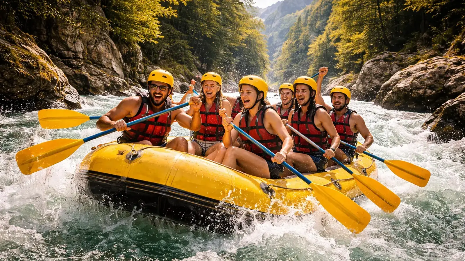 Рафтинг по реке Бзыбь / Гумиста