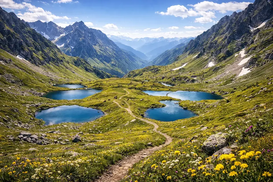 Альпийские луга + Долина семи озёр