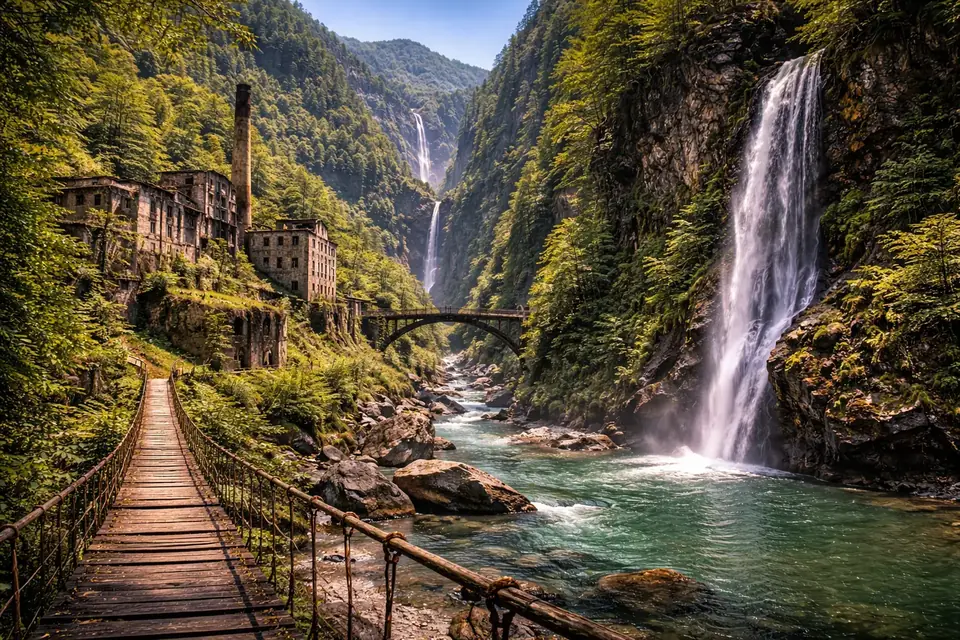 Город-герой Ткуарчал + 3 водопада